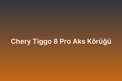 Chery Tiggo 8 Pro Aks Körüğü
