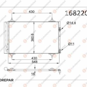Citroën Klima Radyatörü | Orijinal Yedek Parça | 1682207680