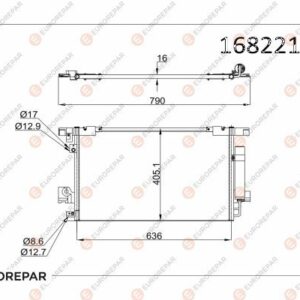 Mitsubishi Psa / Erp Klima Rad. C4 C-Crooser 2.4 16V 08-4007 4008 381700 | Orijinal Yedek Parça | 1682210680