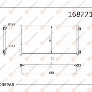 KIA Psa / Erp Klima Radyatörü Kia Sportage III (Sl) Hyundai İx35 (Lm,El,Elh) | Orijinal Yedek Parça | 1682213880