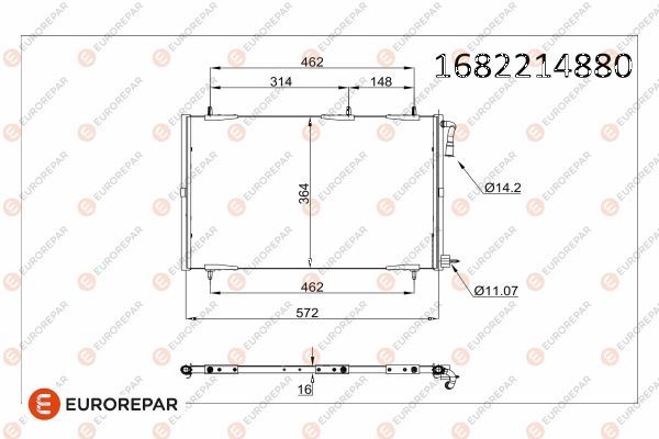 Peugeot Klima Radyatör | Orijinal Yedek Parça | 1682214880