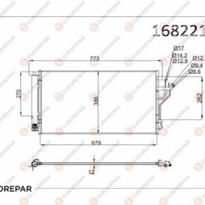 KIA Psa / Erp Klima Radyatörü Kia Sportage III (Sl) Hyundai İx35 (Lm,El,Elh) | Orijinal Yedek Parça | 1682215580