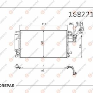 KIA Klima Radyatörü | Orijinal Yedek Parça | 1682215780