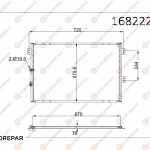 Opel Radyatör | Orijinal Yedek Parça | 1682225180