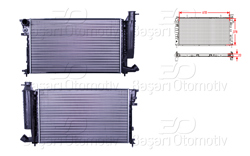 Opel Su Radyatörü Mekanik Mt-At 610X37 mm Peugeot306 1.1 1.4 I Sl 1.6 Sr 1. | Orijinal Yedek Parça