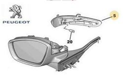 Citroën Citroen C3 2009-2015 Sağ Ayna Sinyali Orijinal | Orijinal Yedek Parça | 1607512680