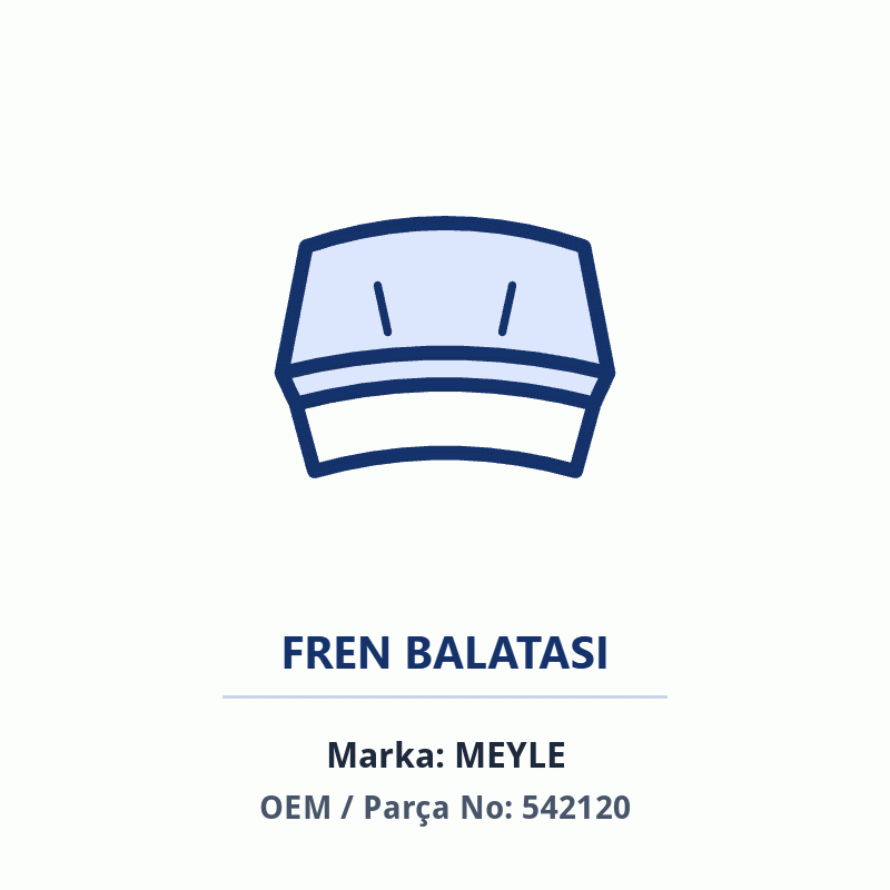 Chevrolet Ön Fren Balatası Ast.J 15 İnç 0252503118 İthal (542120)