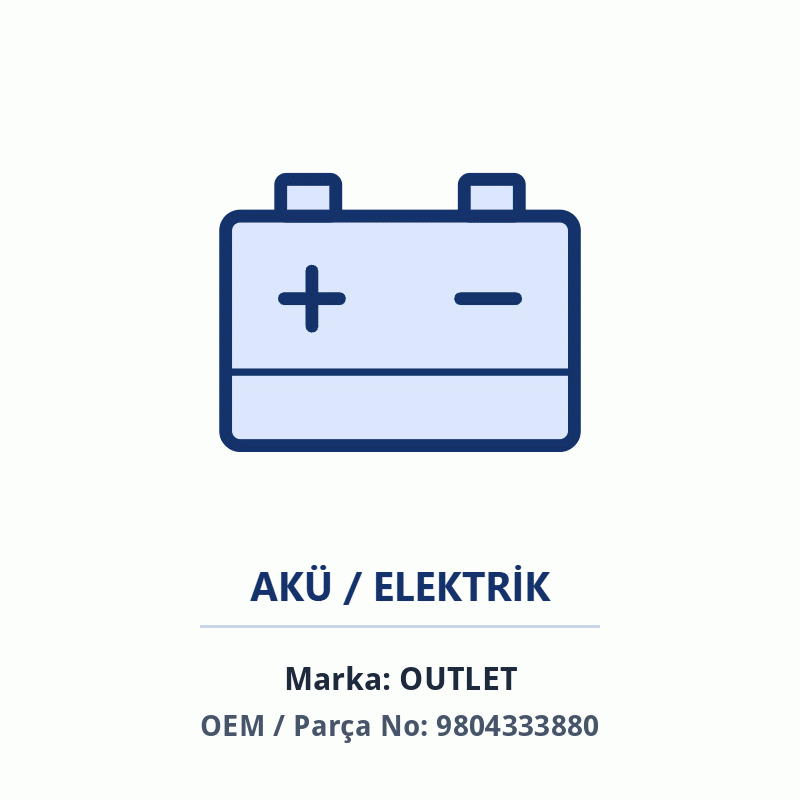 Alternatör Bağlantı Ayak İthal (9804333880)