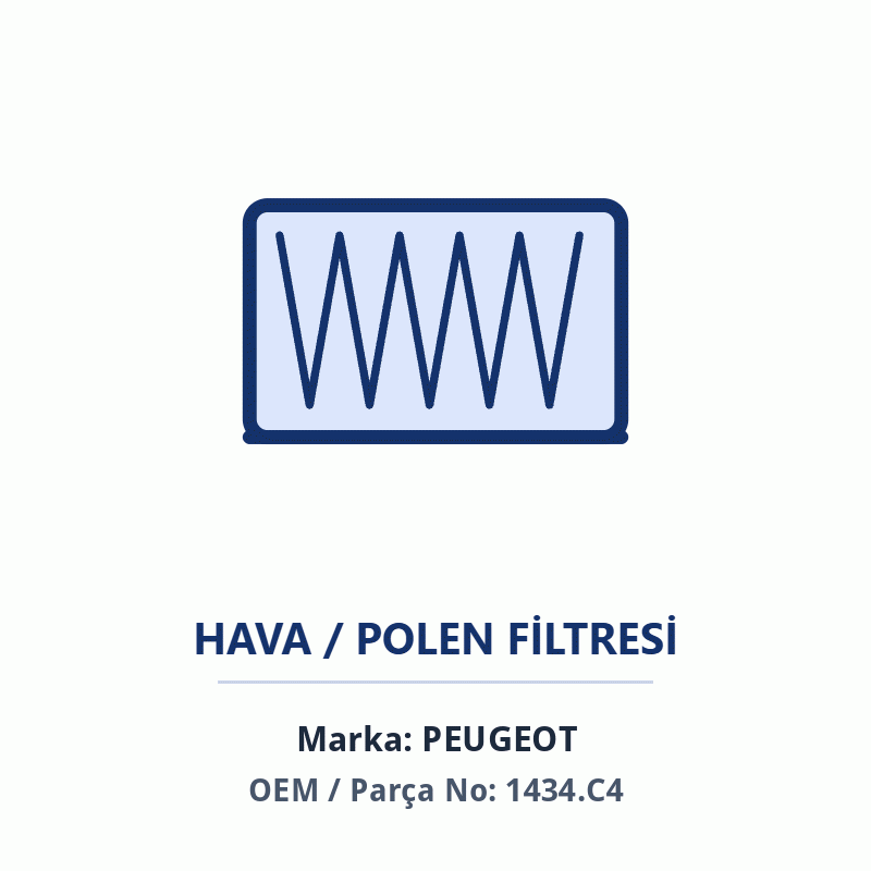 Peugeot HAVA FILTRE HORTUMU Orijinal (1434.C4)