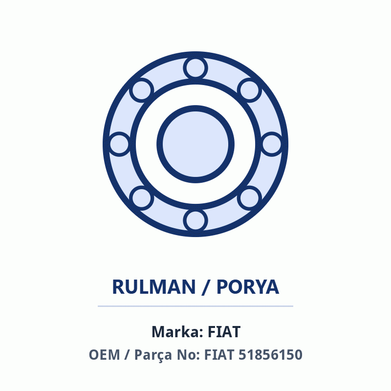Fiat V Kayış Gergi Rulmanı Orijinal (51856150)