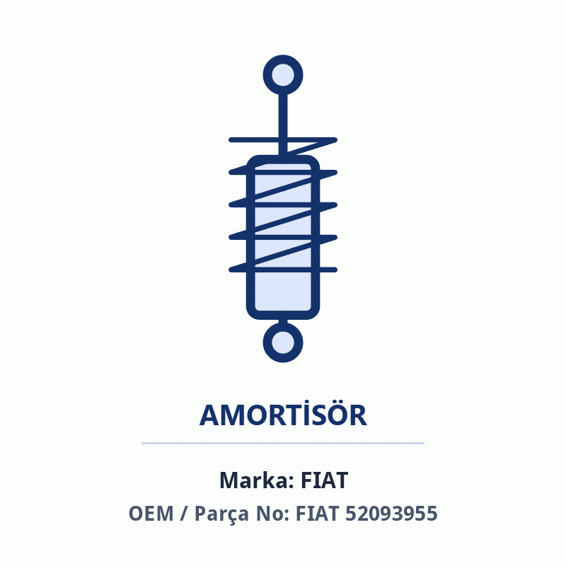 Fiat Ön Amortisör Sol Orijinal (52093955)