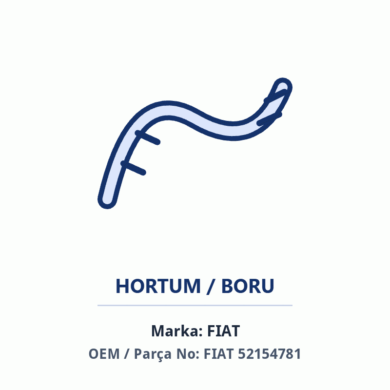Fiat ESNEK BORU Orijinal (FIAT 52154781)