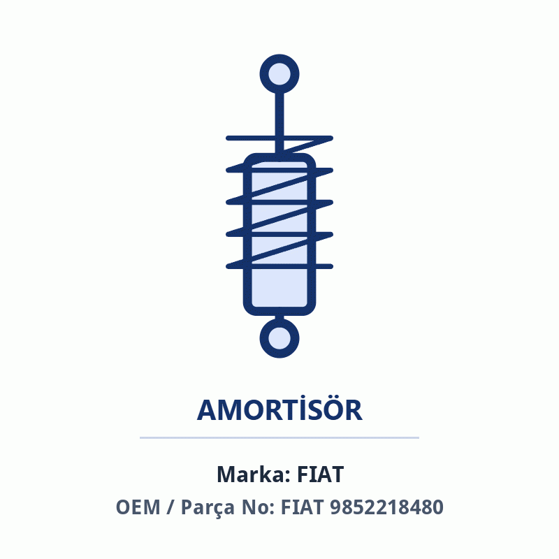 Fiat Amortisör Ön Orijinal (9852218480)