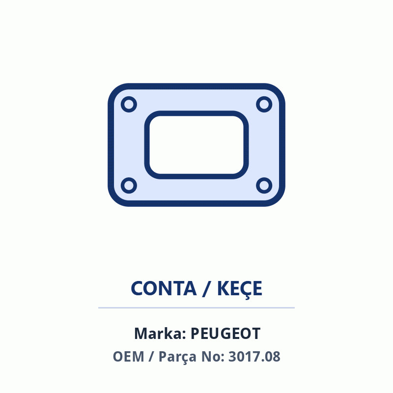Peugeot TAPA CONTASI Orijinal (3017.08)