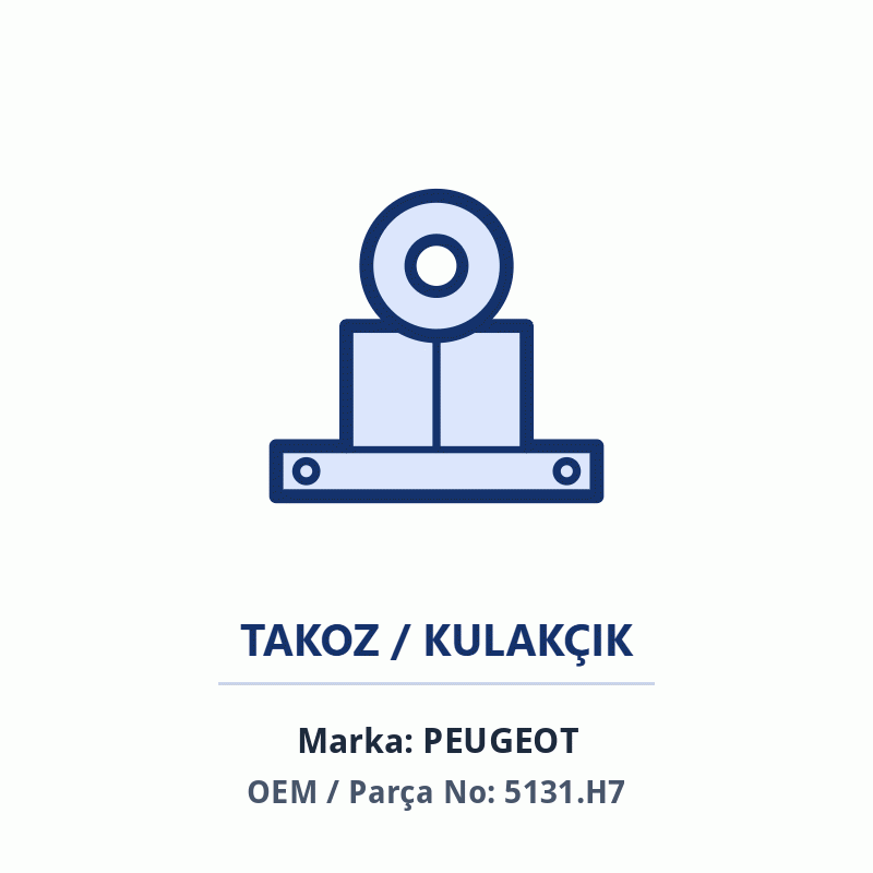 Peugeot TRAVERS TAKOZU ARKA Orijinal (5131.H7)