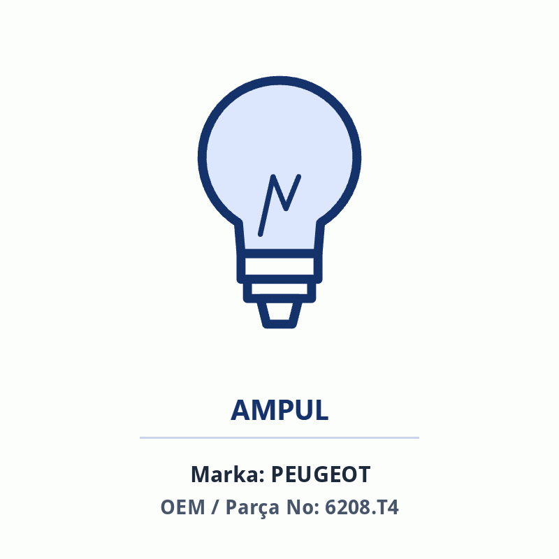 Peugeot ÖN TAMPON LED FAR SOLDS4 Orijinal (6208.T4)
