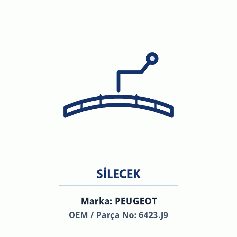 Peugeot SILECEKSETC5X7 Orijinal (6423.J9)