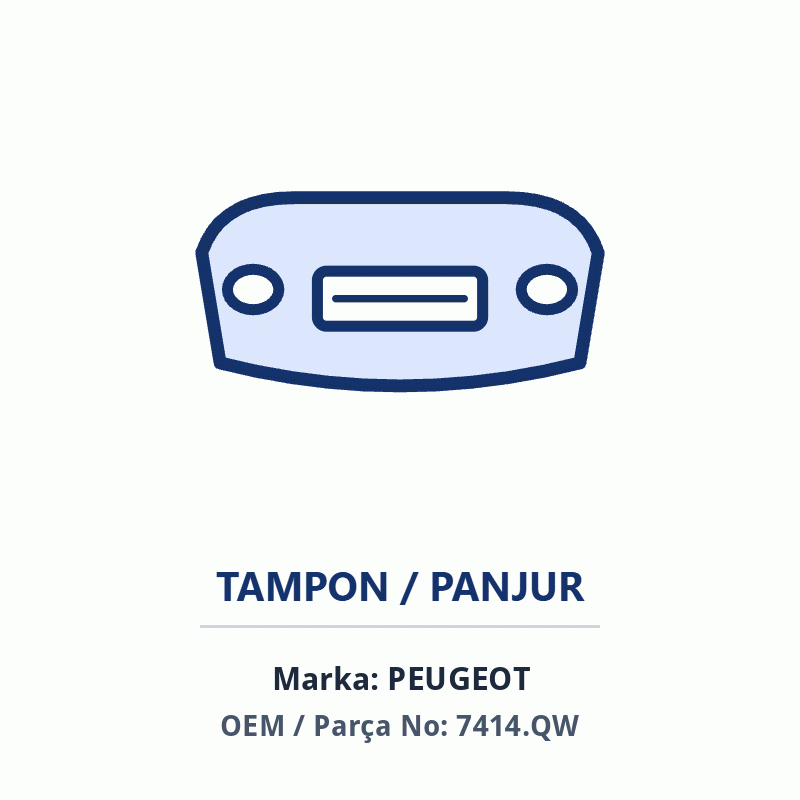 Peugeot TAMPON IÇ PLASTIK C4 PC Orijinal (7414.QW)