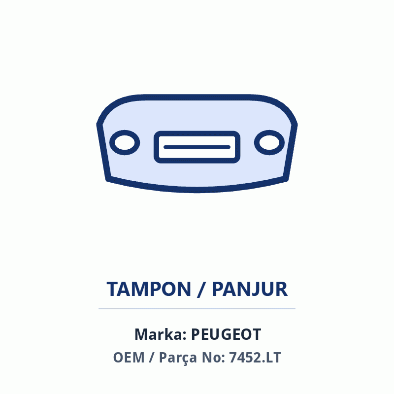 Peugeot ARKA TAMPON ORT APLASTIK C4 Orijinal (7452.LT)