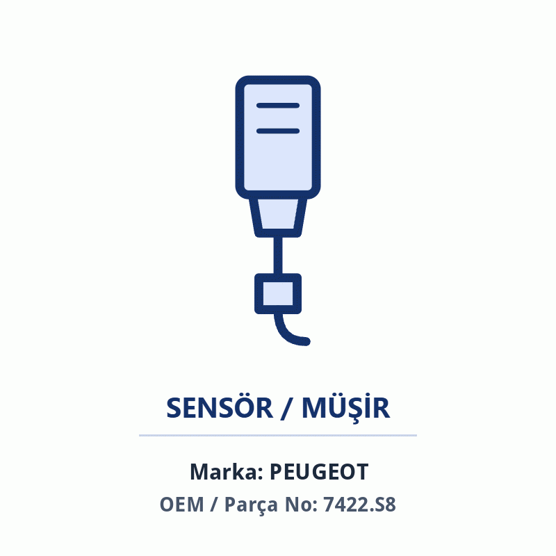 Peugeot PARK SENSOR MESNEDI DS4 Orijinal (7422.S8)
