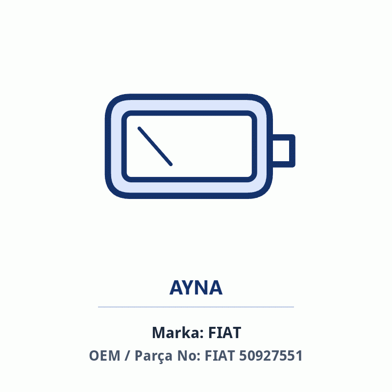 Fiat AYNAKAPAGISIYAH500X15 Orijinal (FIAT 50927551)