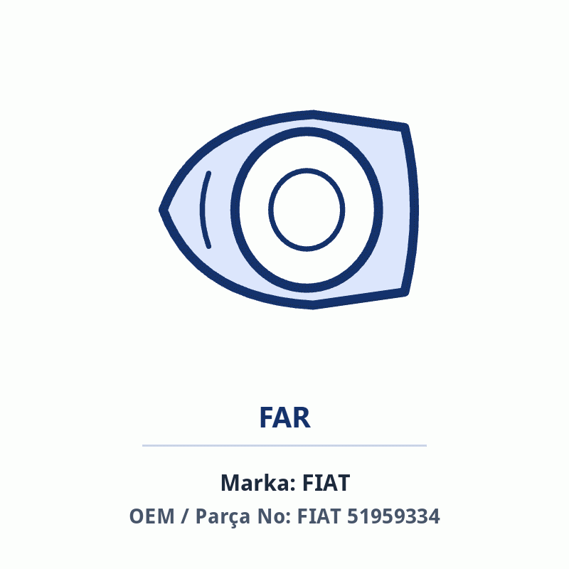 Fiat SIS LAMBASI 500L Orijinal (FIAT 51959334)