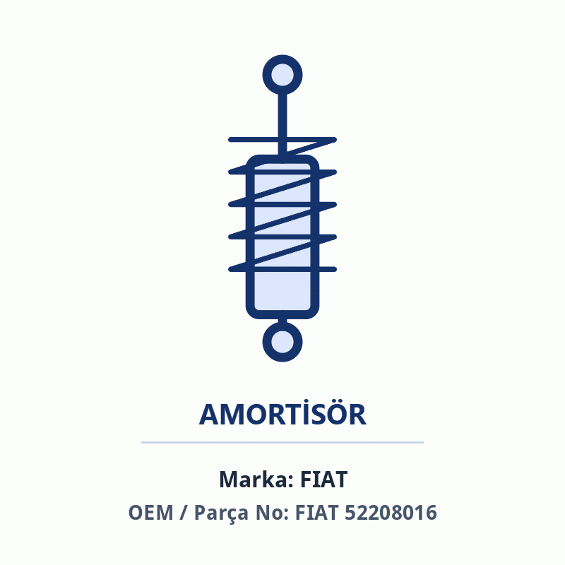 Fiat Amortisör Takozu Ön Sağ Orijinal (52208016)