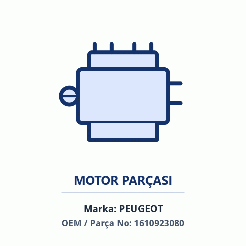 Peugeot Motor Kiti Orijinal (1610923080)