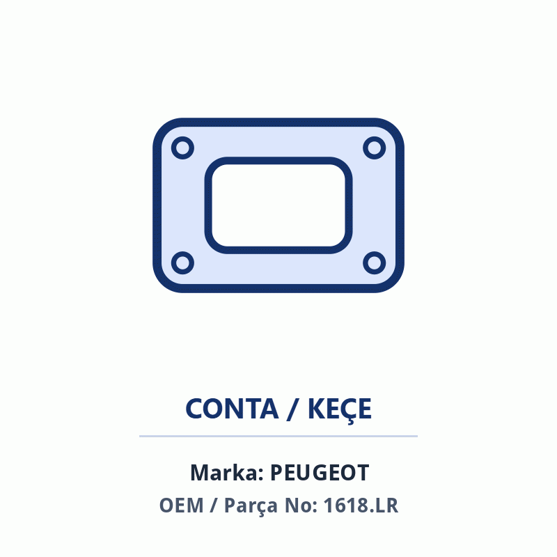Peugeot EGR VANA CONTA C5 X7 Orijinal (1618.LR)