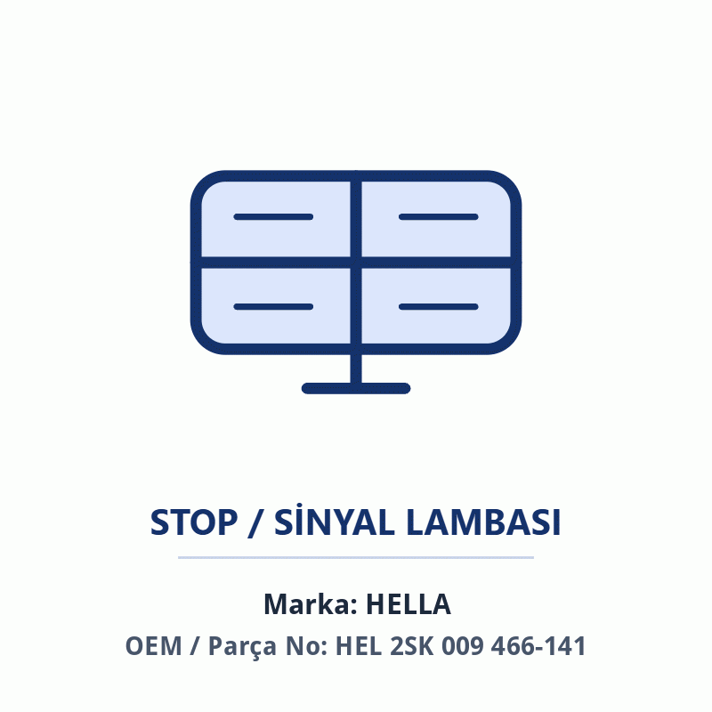 Stop Lambası Sağ İthal (466-141)