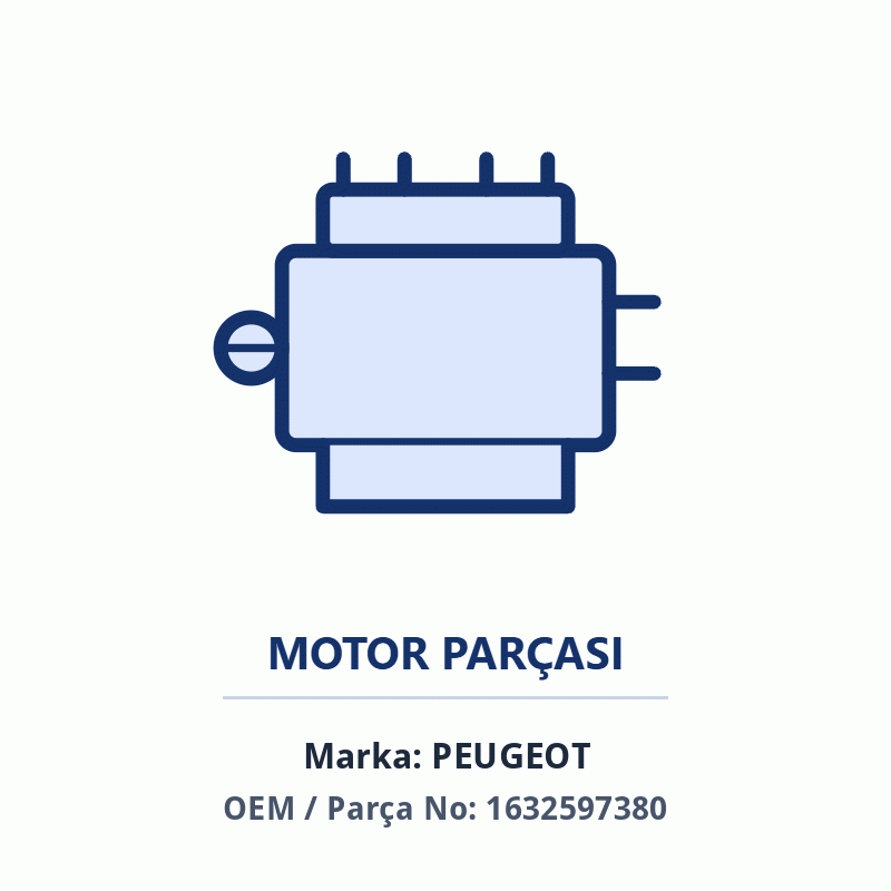 Peugeot KRANK MILI C4II Orijinal (1632597380)