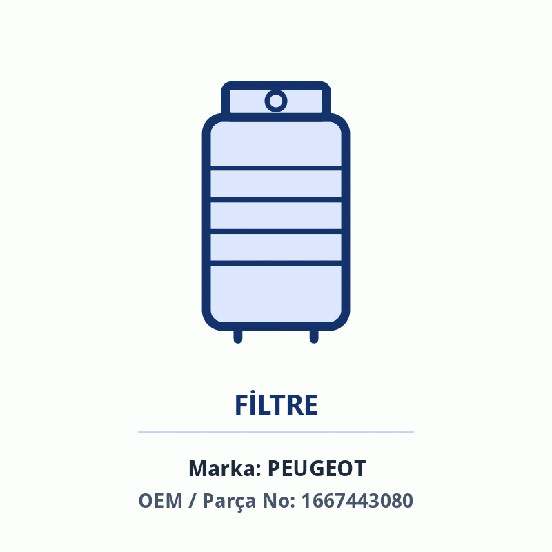 Peugeot YAKIT FILTRESI Orijinal (1667443080)