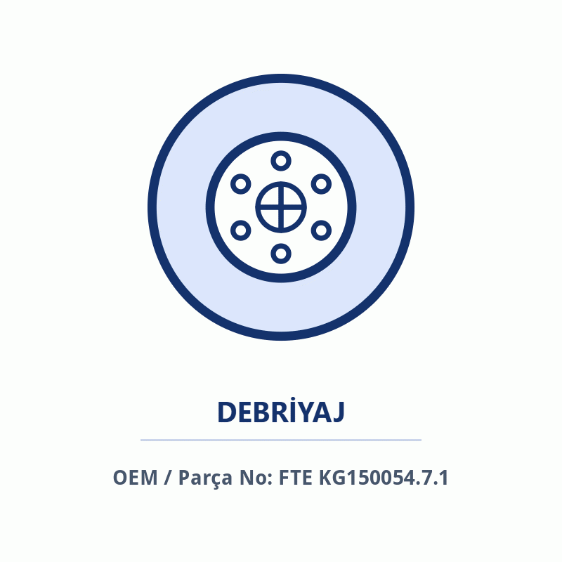 Debriyaj Merkezi Üst İthal (KG150054.7.1)