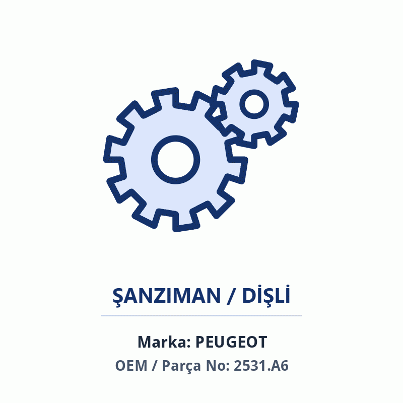 Peugeot SANZIMANBEYNIC4PC Orijinal (2531.A6)