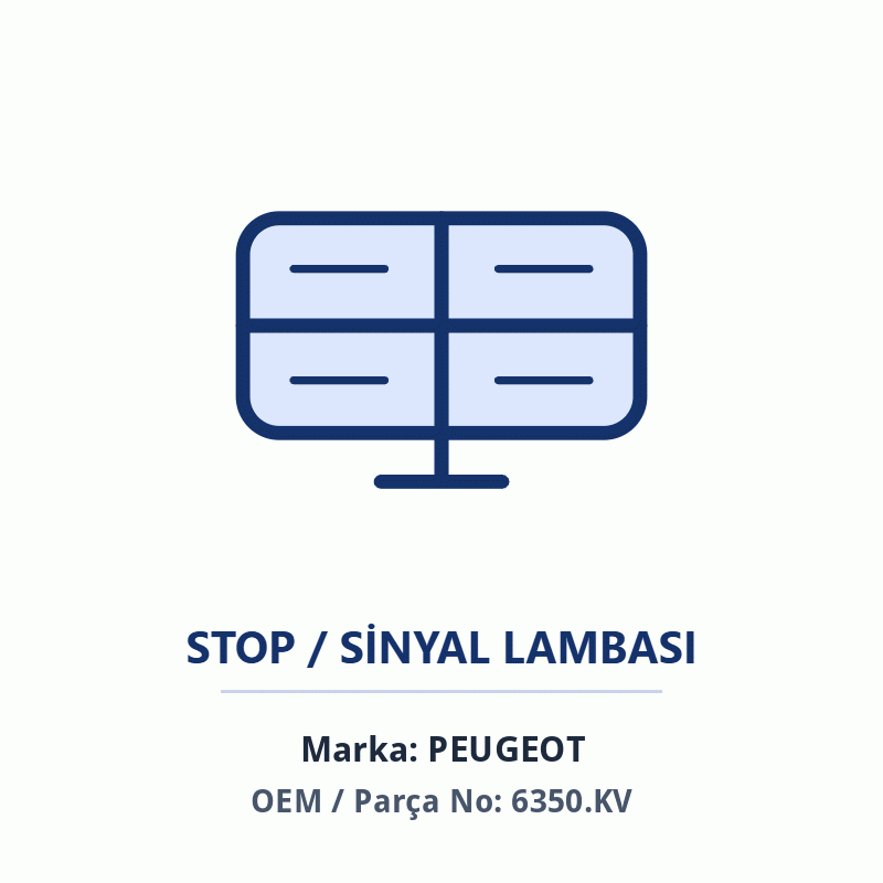Peugeot STOP BAGAJ SOL DS4 Orijinal (6350.KV)