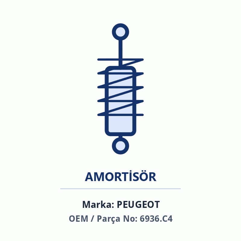 Peugeot ARKA AMORTISÖR ÜST SOMUNU Orijinal (6936.C4)
