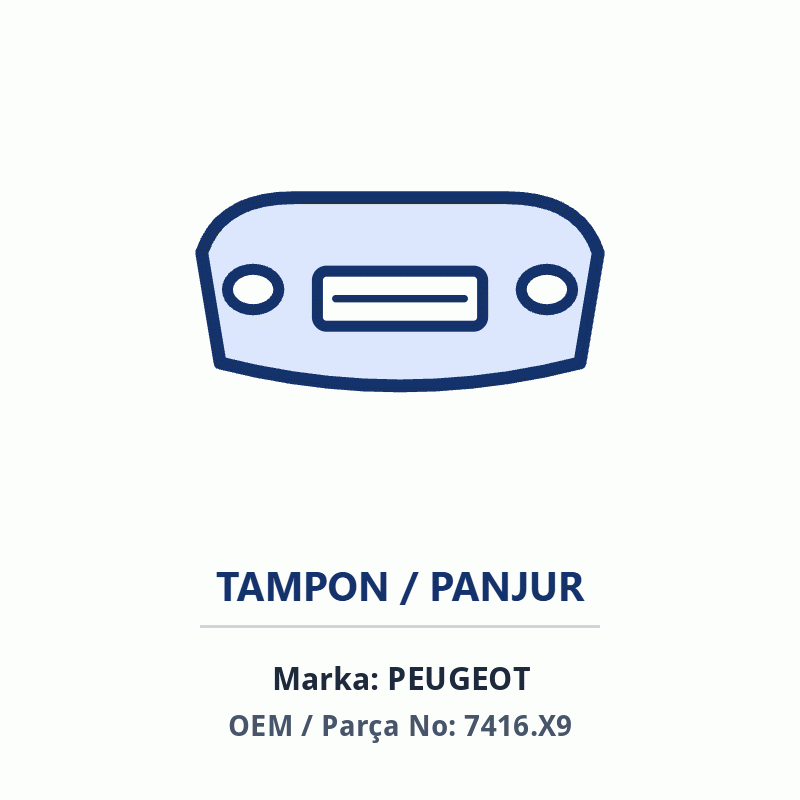 Peugeot ARKA TAMPON IÇ SACI DS4 Orijinal (7416.X9)