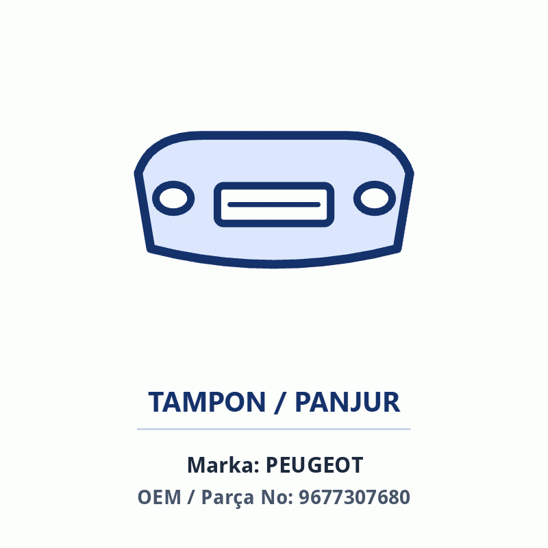 Peugeot ARKA TAMPON IC PLASTIKC4 Orijinal (9677307680)