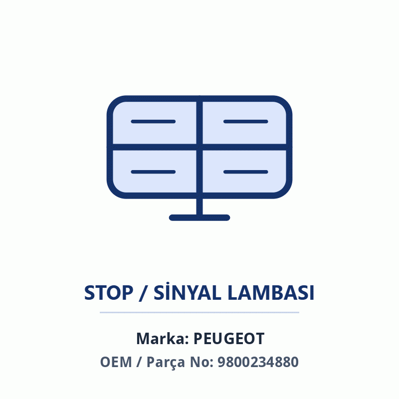 Peugeot STARTSTOPTESISATC4II Orijinal (9800234880)