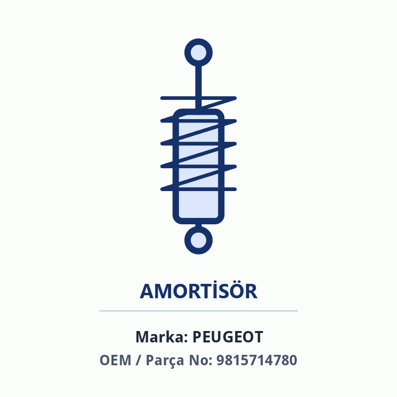 Peugeot ÖN AMORTISOR SAG DS4 Orijinal (9815714780)