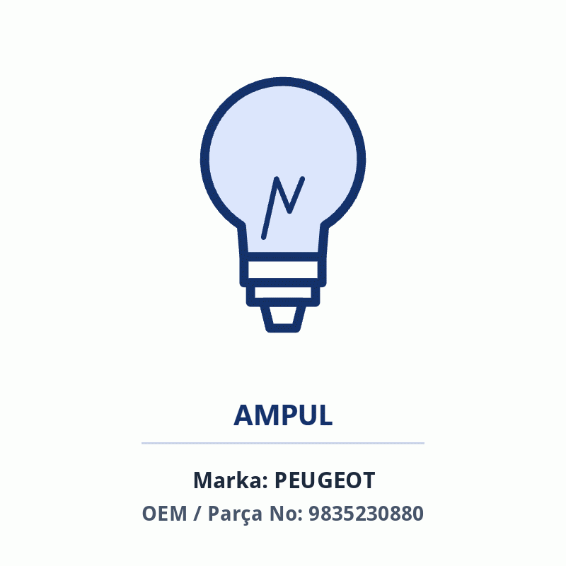 Peugeot SAG GÜNDÜZ FAR LED Orijinal (9835230880)