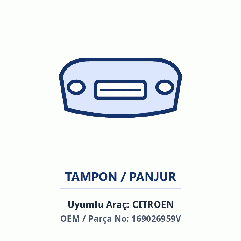 Peugeot ÖN TAMPON KENAR KAPAK İthal (169026959V)