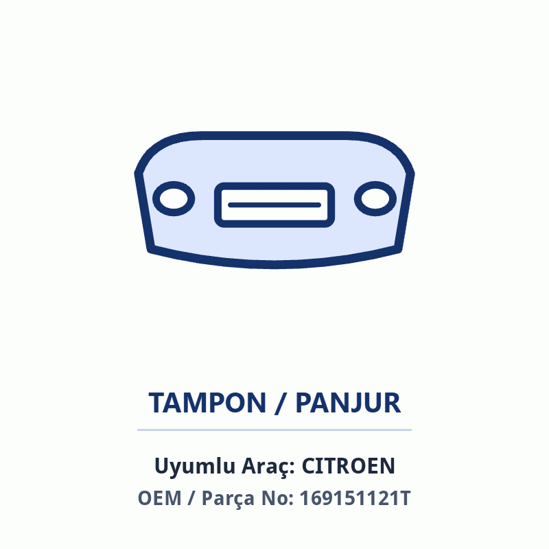 Peugeot Ön Sac Tampon İthal (169151121T)