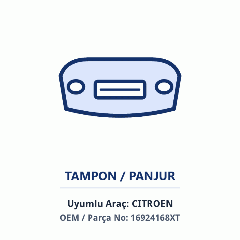 Peugeot TAMPONBOLGESI İthal (16924168XT)