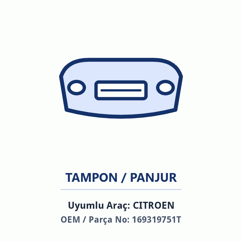 Peugeot Ön Sac Tampon İthal (169319751T)