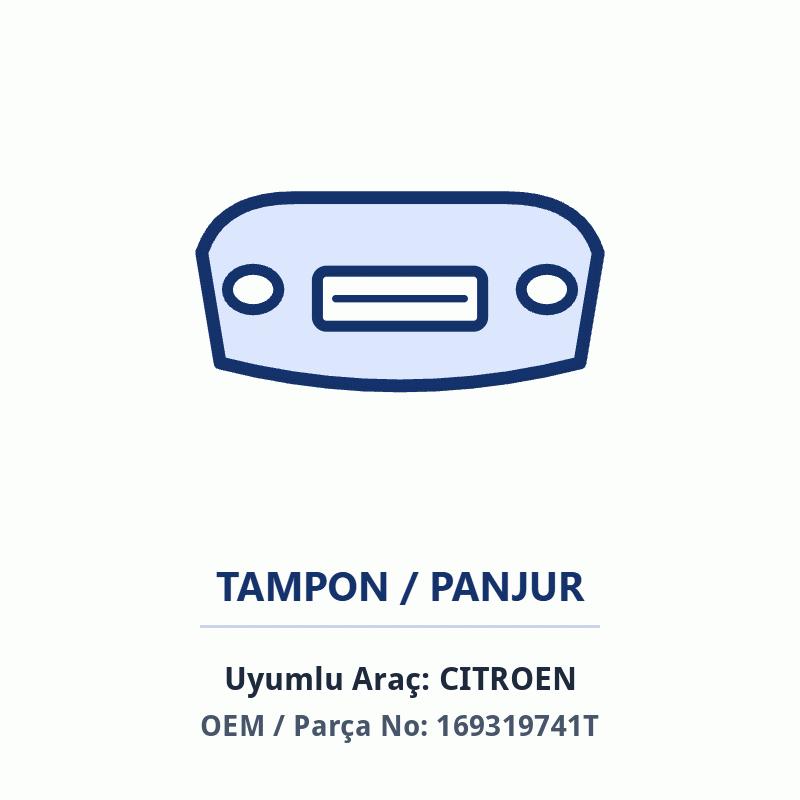 Peugeot Ön Sac Tampon İthal (169319741T)