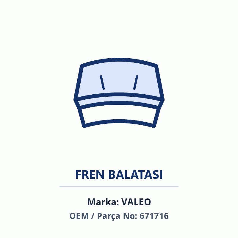 Toyota Fren Balata Arka 19-Corolla İthal (671716)