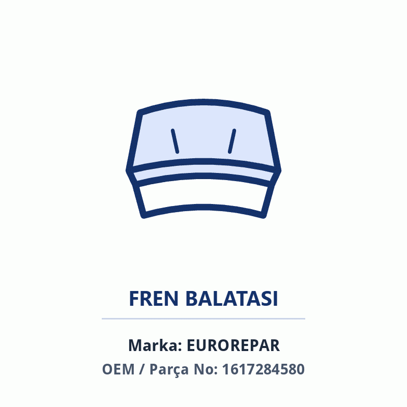Fiat Erp Fren Balatası Ön (169mm) Boxer III Ducato III İthal (1617284580)